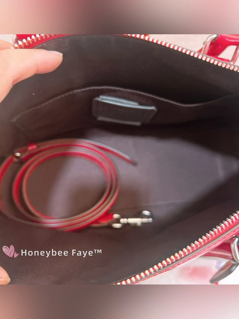 Coach satchel glossy